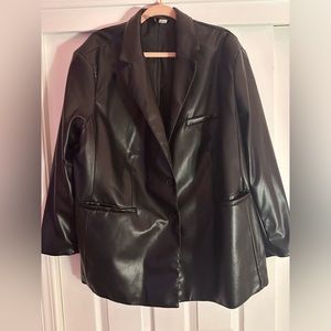 Oversized Leather Jacket (Faux)